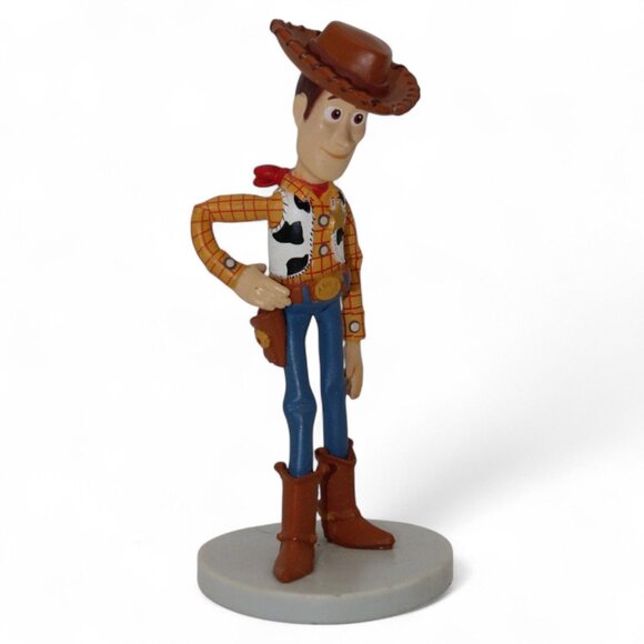 Toy Story Woody Sheriff Figurine Plastic Toy With Cowboy Hat & Boots - Picture 5 of 5